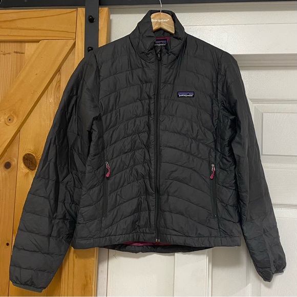 Patagonia Womens Grey Goose Down Full Zip Puffer Jacket - Picture 1 of 5
